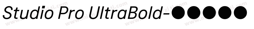 Studio Pro UltraBold字体转换